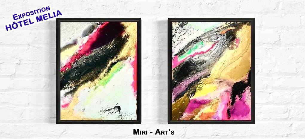 Deux tableaux originaux dans l’univers Miri Art